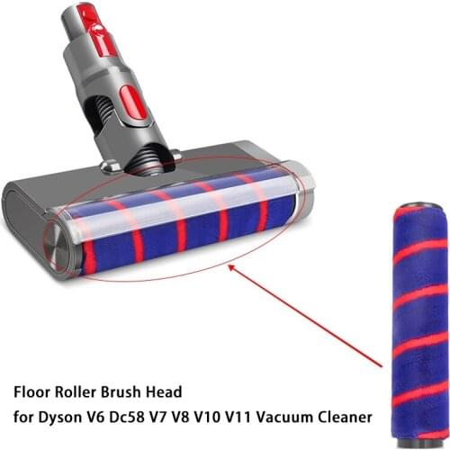 Durable Replacement Parts Floor Roller Brush Head for Dyson V6 DC58 V7 V8 V10 V11 Vacuum Cleaner Cleaning Tool