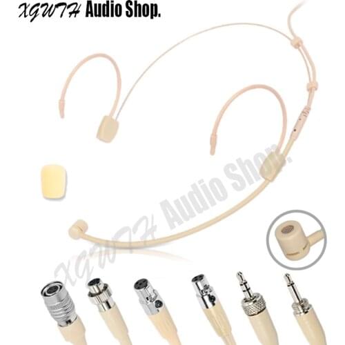 Professional Ear Hanging Headset Headworn Dynamic Microphone for Sennheiser Shure AKG Mipro Wireless Microphone System Skin