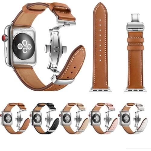 Watch Bracelet Belt Strap for Apple Watch Band 6/5/4/3/2/1 se Watchbands 44mm 42mm 38mm 40mm Watch Wristband Genuine Leather