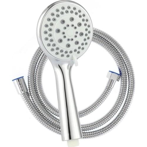 5 Modes Handheld Shower Head 1.5M Electroplating Encryption Hose Universal Shower System Kit for Bathroom Faucets Replacement