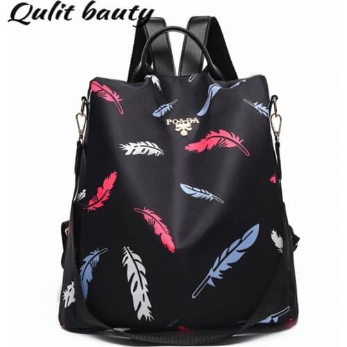 2021 Fashion Multifunction Anti Theft Backpack Waterproof Oxford Backpacks for Teenagers Girls Brand Designer Female School Bag