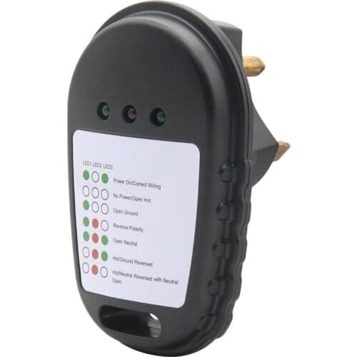 RV Circuit Tester, RV Power Pedestal Tester 14-50P Receptacle Analyzer for Travel Trailers