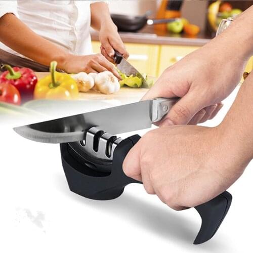 Knife Sharpener Stainless Steel Kitchen Tool Sharpening Stone Grinder Knives Sharpener Kitchen Tools
