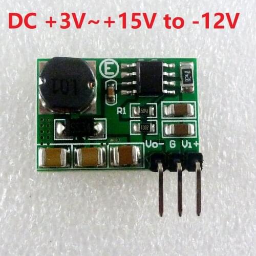 220mA 3-15V to -12V DC-DC Step-up & Step-down +/- Voltage Converter Module Board for LCD Operational Amplifier RS485 RS232