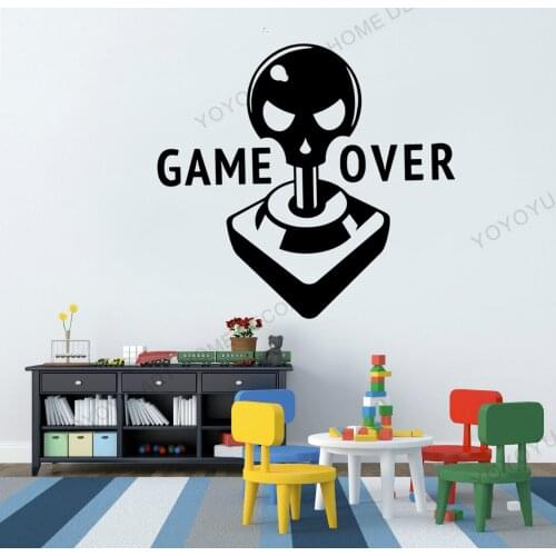 3D paper wall sticker Gamer wall decal Game wall decal Controller video game wall decals For the adult Bedroom wall decor wx248