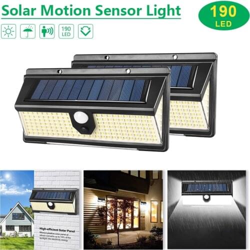 4/2/1pcs Solar Wall Lamp IP65 Waterproof Solar Lights PIR Motion Sensor Three-sided Illumination Outdoor Emergency Garden Light