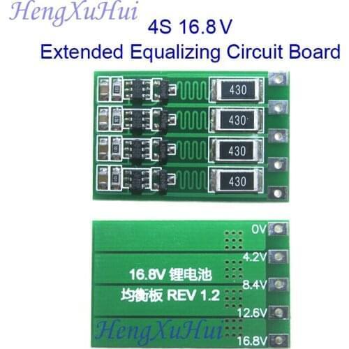 4S 16.8V Li-ion Battery Extended Equalized Charging PCB Board Equalized Charging Current 100mA 300mA optional