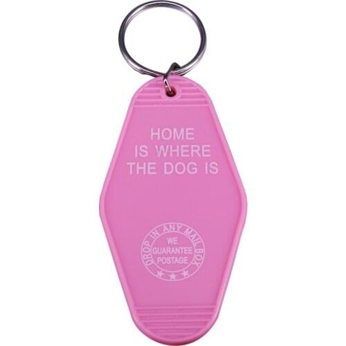 Home Is Where The Dog Is Keyring honest and loyal friend Keytag Doggie Lovers Gift