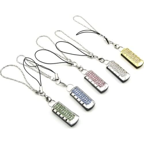 Crystal Jewelry Mini USB Flash Drive 1TB 2TB Pen Drive 128GB 16GB 32GB 64GB Memory Stick Pendrive 512 GB Memory Card Gift 2.0