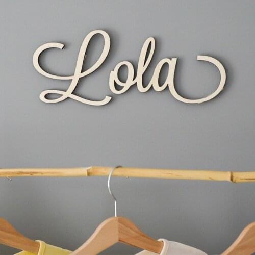 Custom Wooden Plywood Name Wall Sign Nursery Decor | Hanging Wall Name Letters Baby Name Sign home decoration
