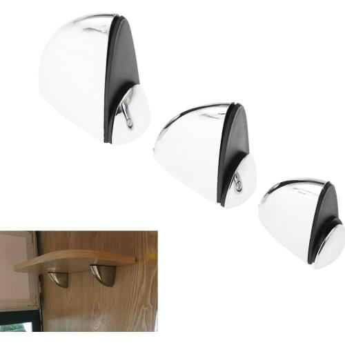 DRELD 1Pc Adjustable Zinc Alloy Bracket Support Shelf Holder For Glass Wood Shelves Glass Shelf Brackets Clamp Bracket w/ Screws