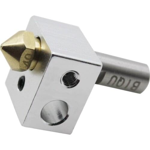 MK10 extrusion hotend assembly kit M7 nozzle aluminum block 0.4mm brass nozzle