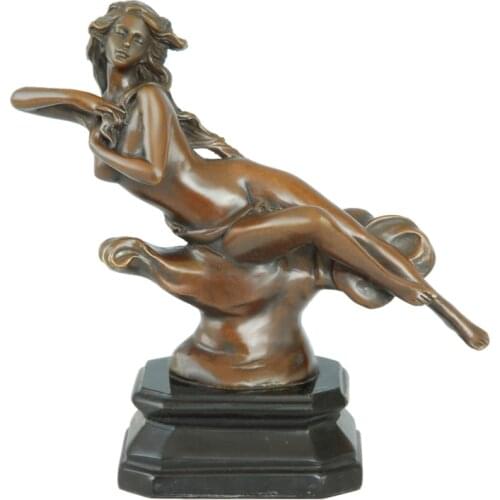 Sexy Western Nude Girl Statue Bronze Erotic Naked Woman Sculpture Art Anniversary Gifts