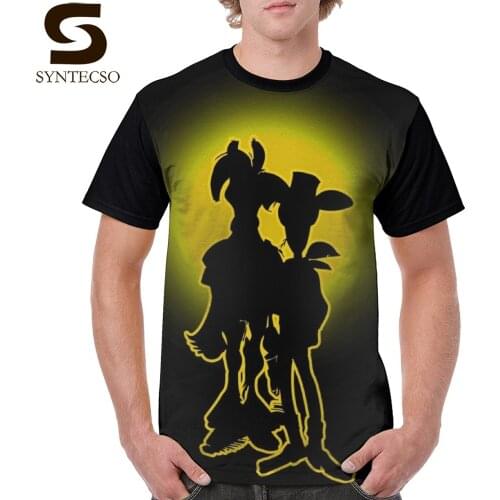Lucky Luke T Shirt Shadow Man T-Shirt Polyester Fun Graphic Tee Shirt Oversize Men Short-Sleeve Fashion Graphic Tshirt