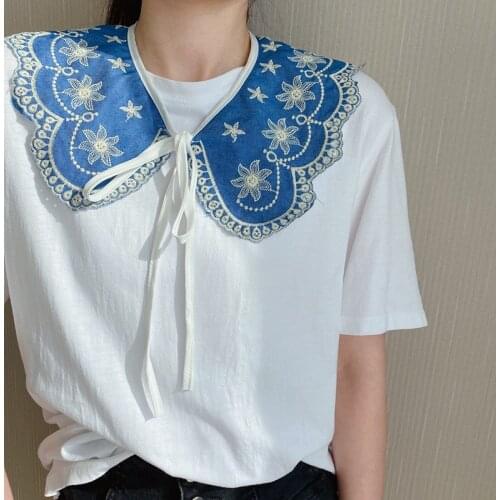 INS Popular Cotton Lace Scarf Shawl Hollow Embroidery Floral Lace Fabric Women Pashmina New Fashion Neck Scarf