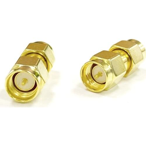 Lots of 10pcs RF SMA Adapter SMA Male Switch Male plug RF Coax Coupler Goldplated Straight Wholesale Fast Shipping