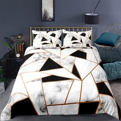 3D Bedding Set Home Textile Marble patternDuvet Cover Quality Quilt Set Bedding Bedclothes Soft Lightweight Quality Quilt Cover