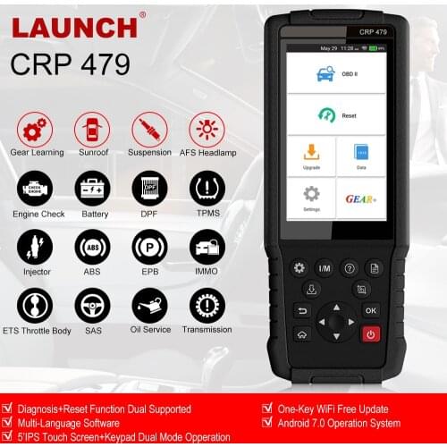 LAUNCH CRP479 Wifi Obd2 Auto Scanner Automotive Code Reader ABS EPB DPF Oil Reset IMMO Professional Obd 2 Car Diagnostic Tool