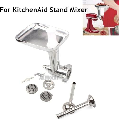 Meat Grinder Sausage Filling Attachment Meat Grinder Plate Net Knife Meat Grinder Parts For KitchenAid Blender