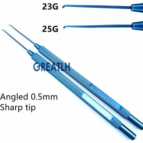 Ophthalmic Goniotomy knife Blades Angled 23G Titanium 25G Ophthalmic eye instrument tools