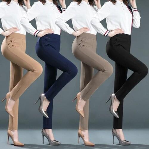OLOMLB Women's Straight Trousers