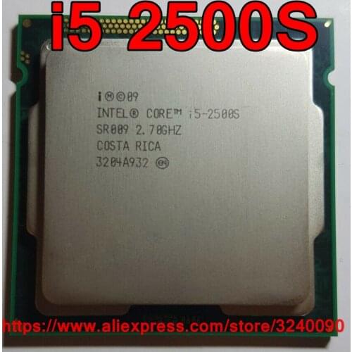 Original Intel CPU Core i5 2500s SR009 Processor 2.70GHz 6M Quad-Core i5-2500s Socket 1155 free shipping speedy ship out