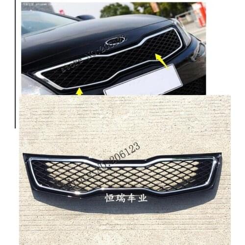 With LOGO Car avant Grill Grille cas avec une bande pour 2010 2011 2012 2013 For KIA optima K5 Very good quality