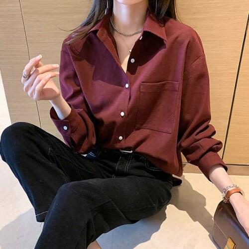 PKSAQ Women's Corduroy Shirts