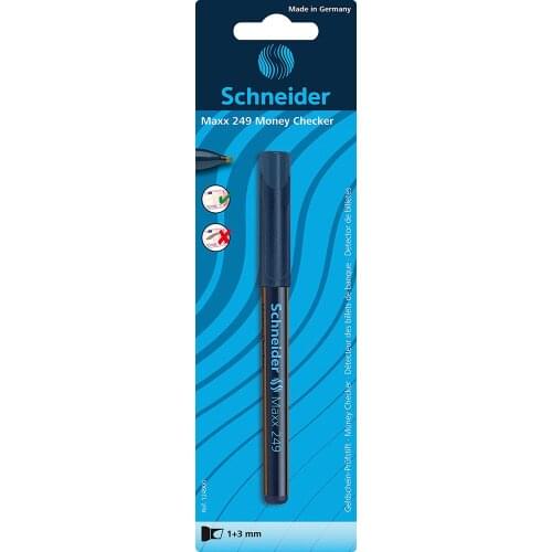 Schneider Money Checker Maxx 249, Banknote Checker, Gel Tester Pen, Portable Money Counter