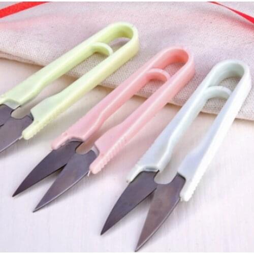 Stainless Sewing Accessory Steel Cutting Sewing Scissors Shears Cross Stitch Embroidery Tailors U Type Scissors Tailor Cutters