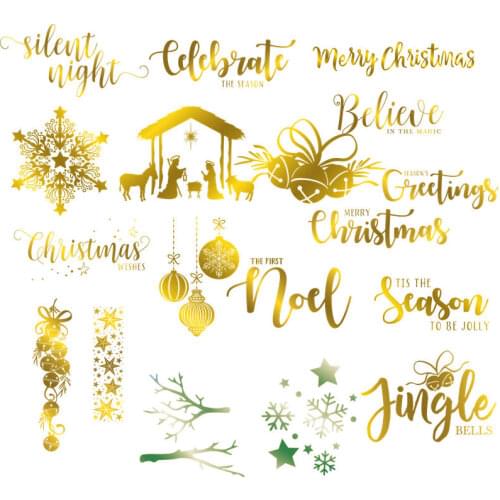 Snowflake Christmas Greetings Metal Hot Foil Plate For DIY Scrapbooking Letterpress Embossing Paper Cards Making Craft New 2019