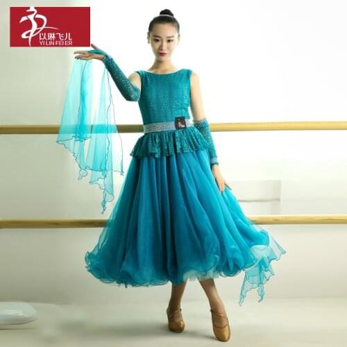 Adult Modern Dress Costumes GB487 Ballroom Dance skirts DRESS Dancing Performance Uniform