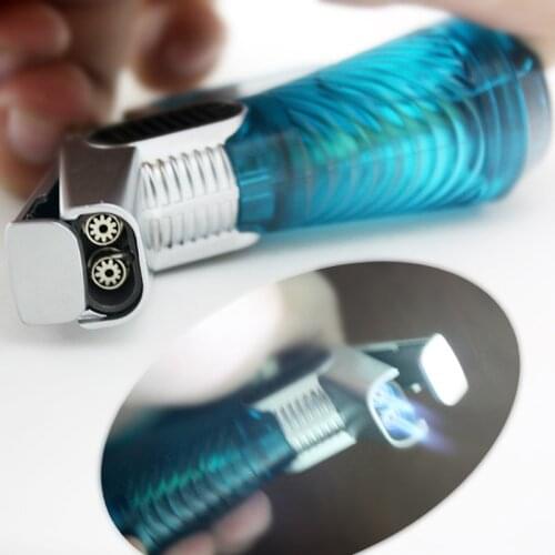 Dual Nozzles Torch Turbo Lighter Portable Spray Gun For Pipe Jet Butane Welding Gas Cigar Lighter 1300 C Outdoor Windproof