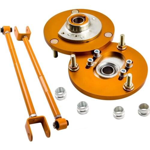 Rear Camber Control Arms + Camber Plates Top Mount For BMW 3 Series E46 316, 318, 320, 323, 325, 330, M3 1998-2005