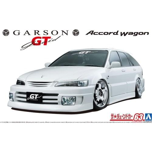 1/24 AOSHIMA Plastic Assembled Car Model Toy Honda GT CF6 Acod Wagon 1997 Adult Collection DIY Assembled Model Kit #05797