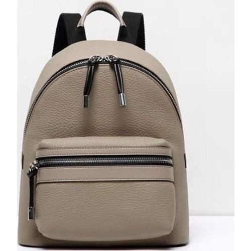 111 2020 New Design Cowhide Casual Backpack Small Bags for Women