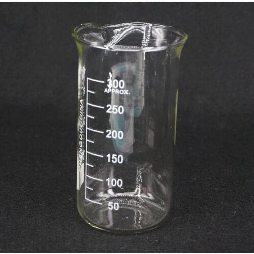 300ml Tall Form Beaker Chemistry Laboratory Borosilicate Glass Transparent Beaker Thickened with spout
