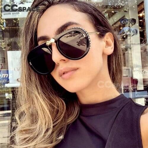 46838 Retro Diamond Luxury Sunglasses Men Women 2019 Fashion Shades UV400 Vintage Glasses