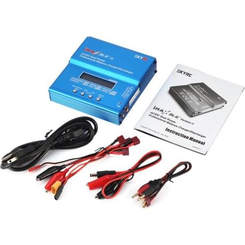 SKYRC iMAX B6AC V2 6A 50W AC/DC Lipo NiMH Pb Balance Charger/Discharger with Adapter LCD Display for RC Car Drone Helicopter