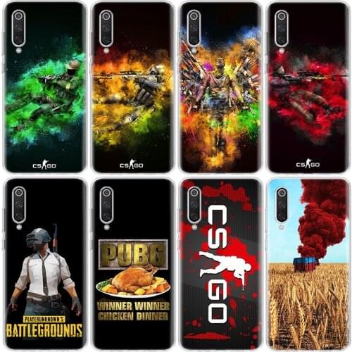 Counter Strike CS GO and PUBG Phone Case For Xiaomi Mi Note 11 10 9 CC9 10T 8 A3 A2 A1 M2 F2 Lite Pro X3 K20 F1 F3 CC9E 6X 5X Co