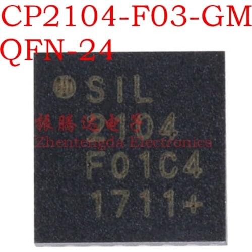 CP2104-F03-GM CP2104 CP2104-F03 QFN-24 USB To UART Bridge Controller