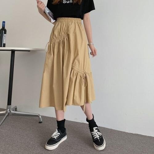 Cheap wholesale 2021 spring summer autumn new fashion casual sexy women Skirt woman female OL mid length skirt long skirt Fy9077