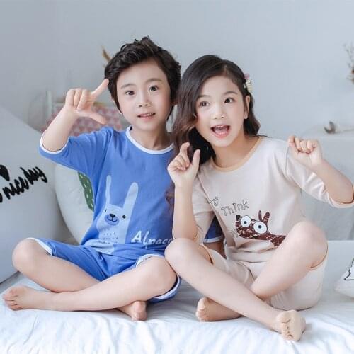 Baby Kids Pajamas Boys Cotton Clothes 2pcs Set Cartoon Sleepwear Kids Pajamas for Girls Toddler Baby Outfits Child Pyjamas