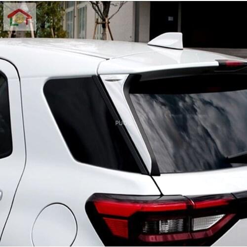 For Toyota Raize A200 2019 2020 ABS Exterior Rear Spoiler Side Cover Strip Decor Trim Car Accessories 2PCS