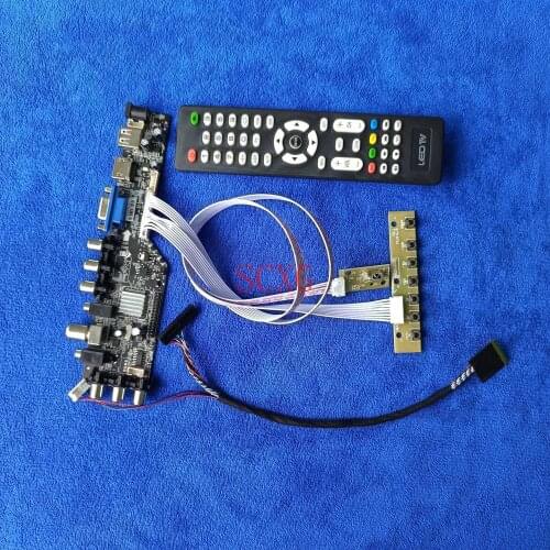 DVB AV VGA USB HDMI-compatible Digital signal LCD LED Fit B101XTN01.0 B101XTN01.1 40Pin LVDS Kit Screen controller card 1366*768