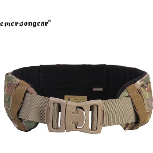 Emersongear Tactical Belt Airsoft Hunting Combat Waist Belt CP style AVS MOLLE Belt Low Profile Padded Equipment Belt Waistband
