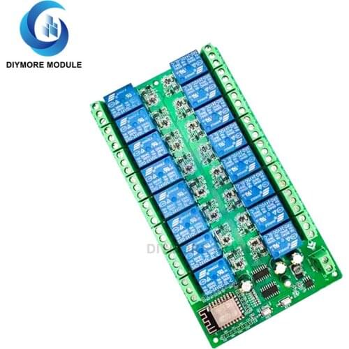 ESP8266 WIFI 16 channel relay module ESP-12F development board power supply 24V/10A