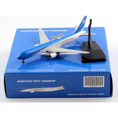 1:400 Alloy Collectible Plane JC Wings XX4248 Israeli Air Governmen Boeing B767-300ER Diecast Aircraft Model 4X-ISR With Stand