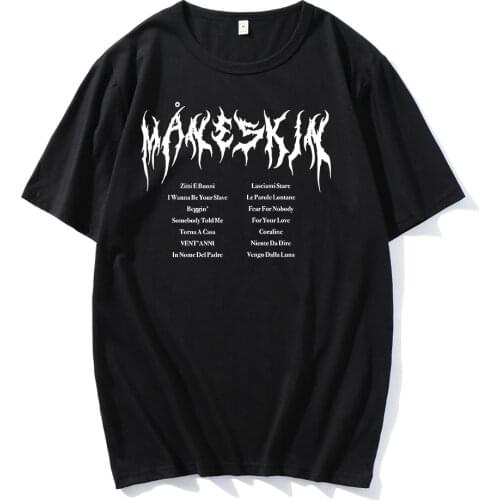 Hot Sale Classic Anime Maneskin Printed O-neck Shirts Funny Comfortable High Quality T-Shirts Casual Cotton Oversize Daily shirt