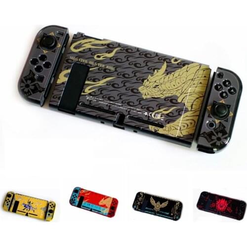 Matte Hard Case Protective Cover Shell for Monster Hunter RISE Nintend Switch Console NS Joy-con Crystal Protector Housing Skins